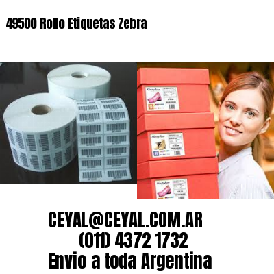 49500 Rollo Etiquetas Zebra