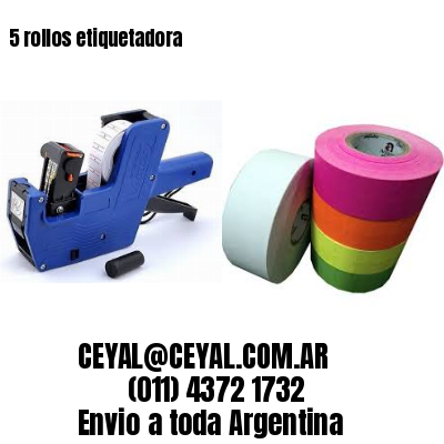 5 rollos etiquetadora