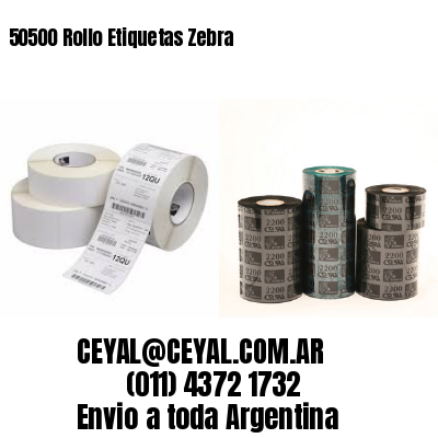 50500 Rollo Etiquetas Zebra