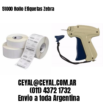 51000 Rollo Etiquetas Zebra