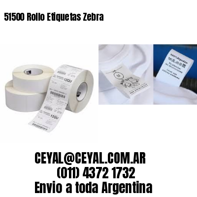 51500 Rollo Etiquetas Zebra
