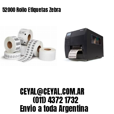 52000 Rollo Etiquetas Zebra