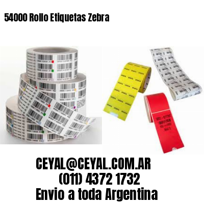 54000 Rollo Etiquetas Zebra