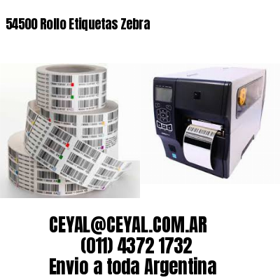 54500 Rollo Etiquetas Zebra