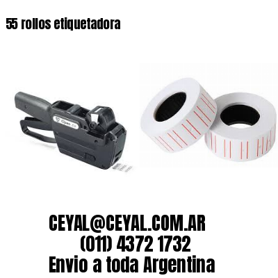 55 rollos etiquetadora