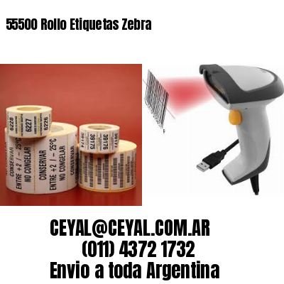 55500 Rollo Etiquetas Zebra