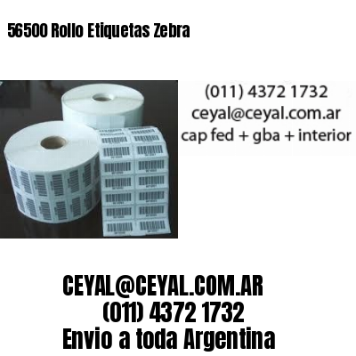 56500 Rollo Etiquetas Zebra