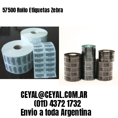 57500 Rollo Etiquetas Zebra