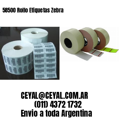 58500 Rollo Etiquetas Zebra