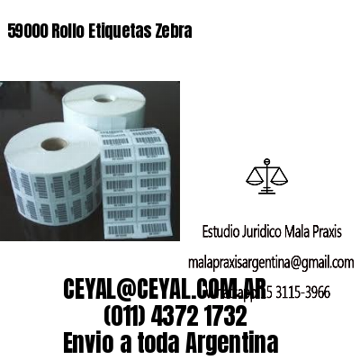 59000 Rollo Etiquetas Zebra