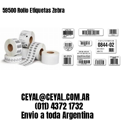 59500 Rollo Etiquetas Zebra