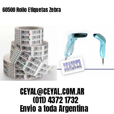 60500 Rollo Etiquetas Zebra