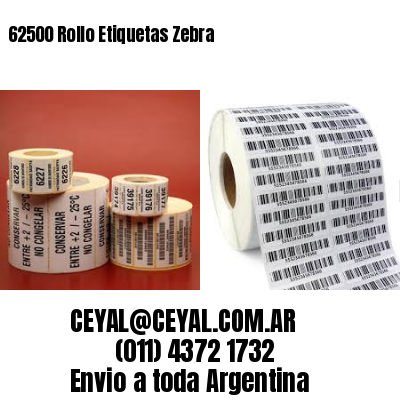 62500 Rollo Etiquetas Zebra