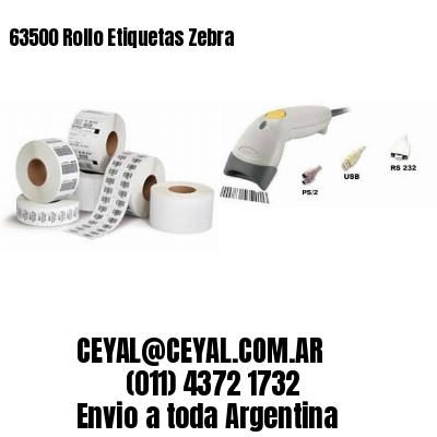 63500 Rollo Etiquetas Zebra