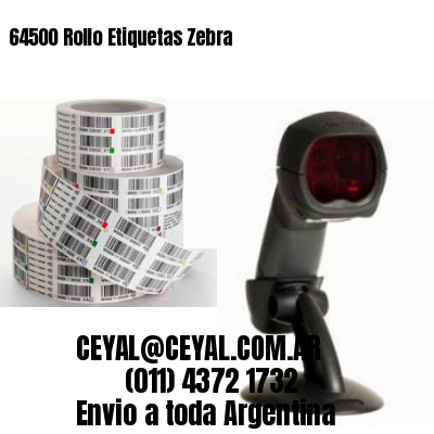 64500 Rollo Etiquetas Zebra