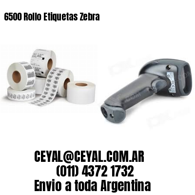 6500 Rollo Etiquetas Zebra