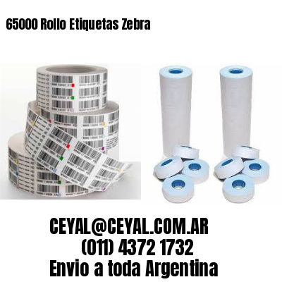 65000 Rollo Etiquetas Zebra