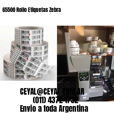 65500 Rollo Etiquetas Zebra
