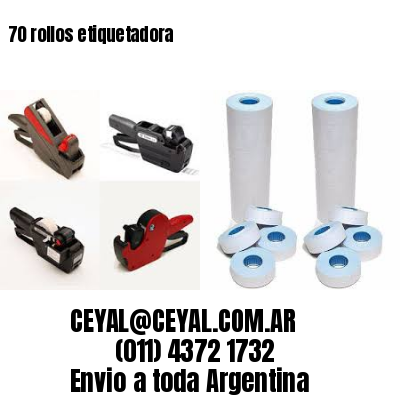 70 rollos etiquetadora