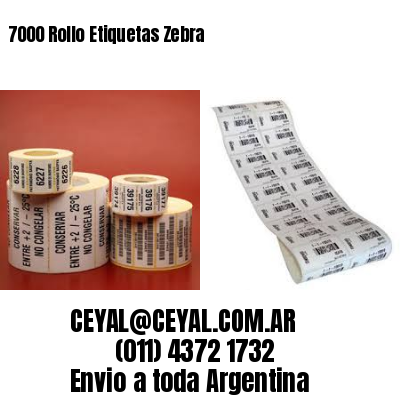 7000 Rollo Etiquetas Zebra