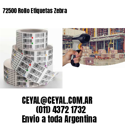 72500 Rollo Etiquetas Zebra