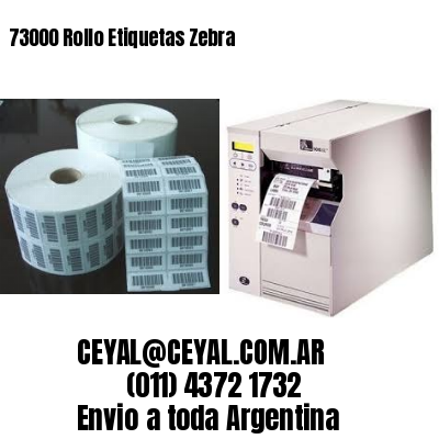 73000 Rollo Etiquetas Zebra