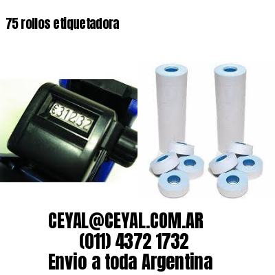 75 rollos etiquetadora