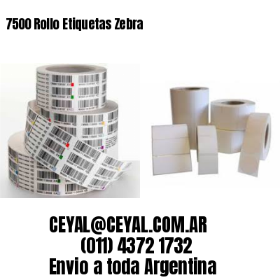 7500 Rollo Etiquetas Zebra