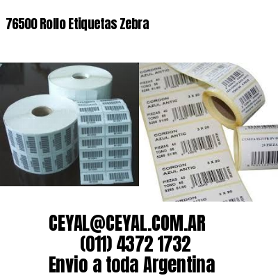 76500 Rollo Etiquetas Zebra