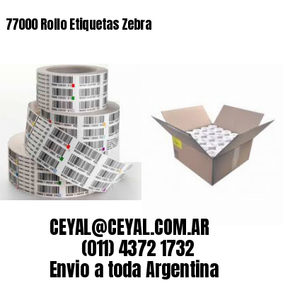 77000 Rollo Etiquetas Zebra