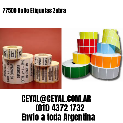77500 Rollo Etiquetas Zebra