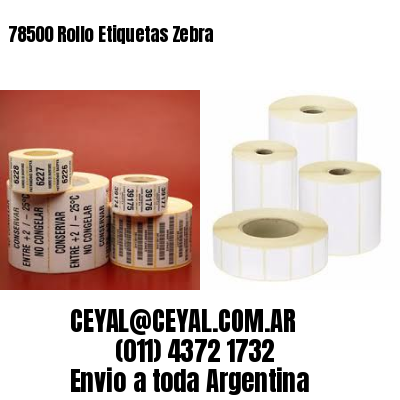 78500 Rollo Etiquetas Zebra