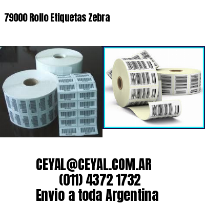 79000 Rollo Etiquetas Zebra