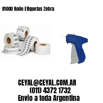 81000 Rollo Etiquetas Zebra