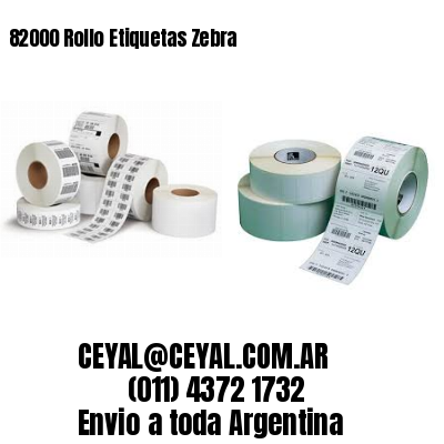 82000 Rollo Etiquetas Zebra