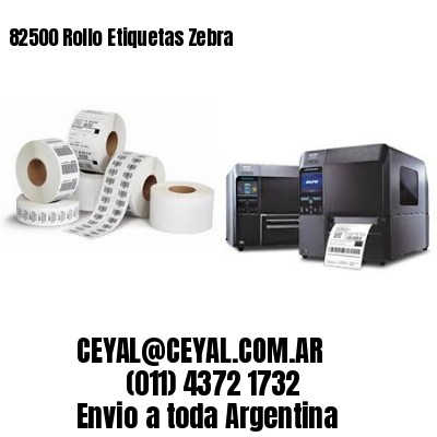 82500 Rollo Etiquetas Zebra