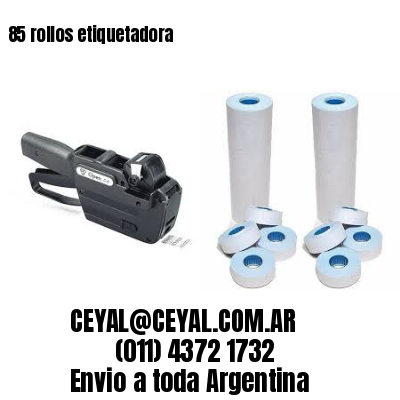 85 rollos etiquetadora