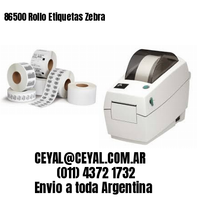 86500 Rollo Etiquetas Zebra