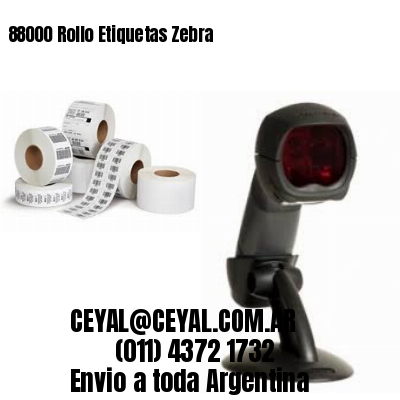 88000 Rollo Etiquetas Zebra