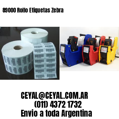 89000 Rollo Etiquetas Zebra