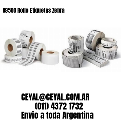 89500 Rollo Etiquetas Zebra