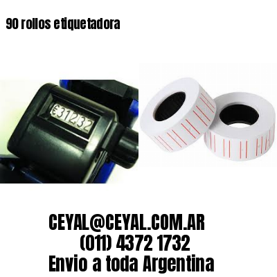 90 rollos etiquetadora
