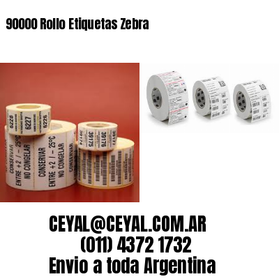90000 Rollo Etiquetas Zebra