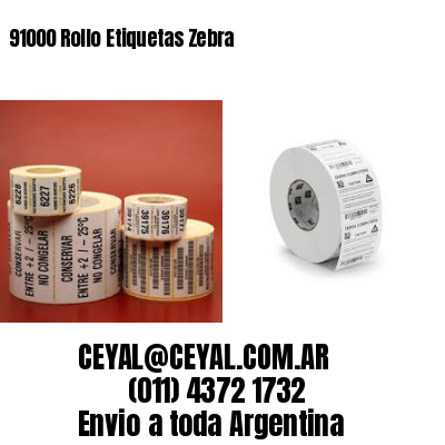 91000 Rollo Etiquetas Zebra