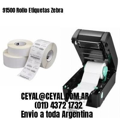 91500 Rollo Etiquetas Zebra