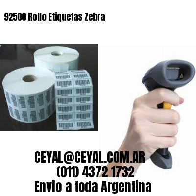 92500 Rollo Etiquetas Zebra
