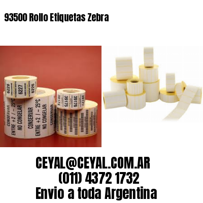 93500 Rollo Etiquetas Zebra