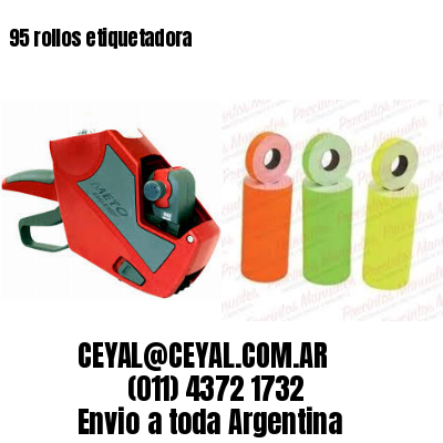 95 rollos etiquetadora