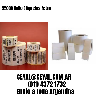 95000 Rollo Etiquetas Zebra