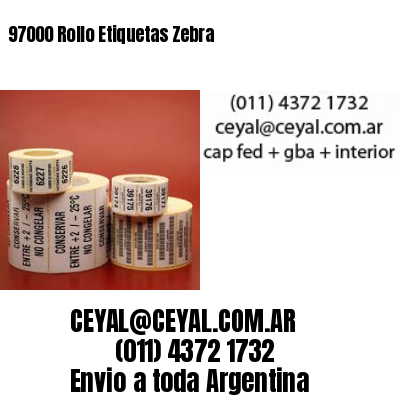 97000 Rollo Etiquetas Zebra